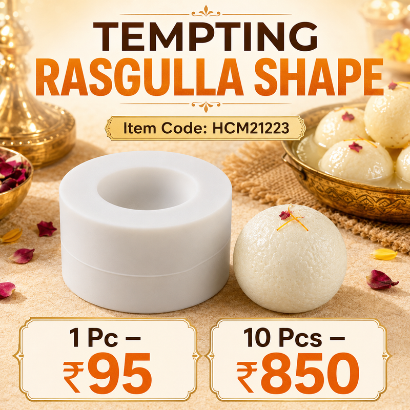 Niral Industries Tempting Rasgulla Silicone Candle Mould HCM21223