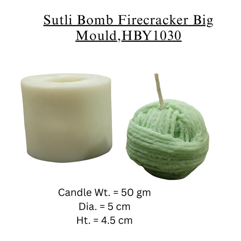 Niral Industries Sutli Bomb Big Firecracker Candle Mould HCM22577