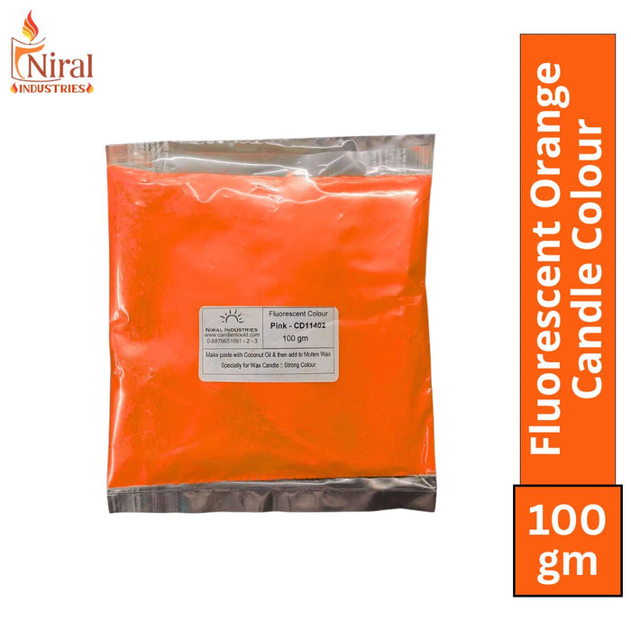 Fluoroscent Candle Colour Orange, Niral Industries
