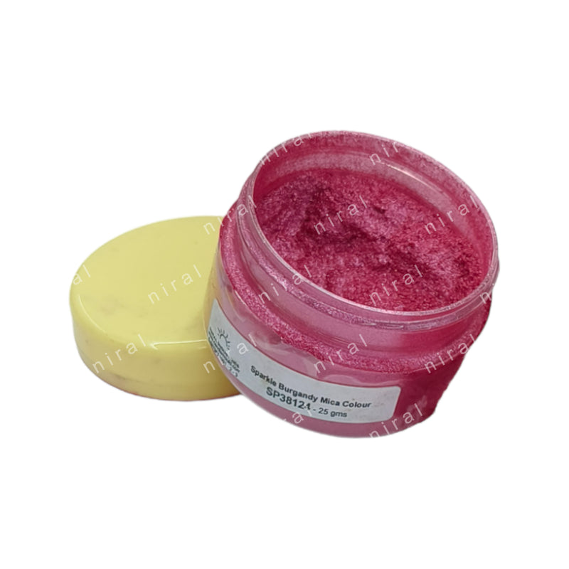 Sparkle Burgandy Mica Colour Candle, Soap, Resin Craft Niral Industries.
