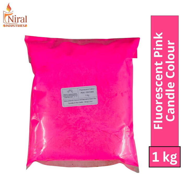 Fluoroscent Candle Colour Pink, Niral Industries