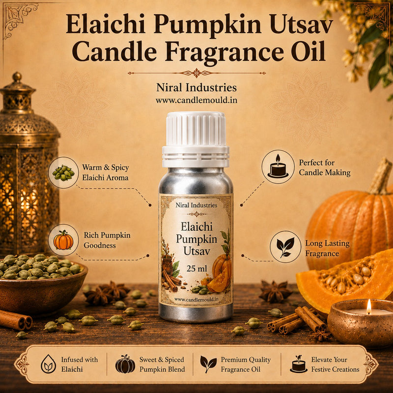 Elaichi Pumpkin Utsav Candle Fragrance Oil Niral Industries