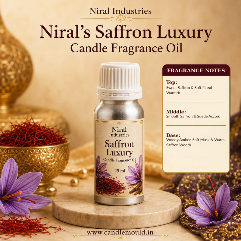 Saffron Luxury Candle Fragrance Oil Niral Industries