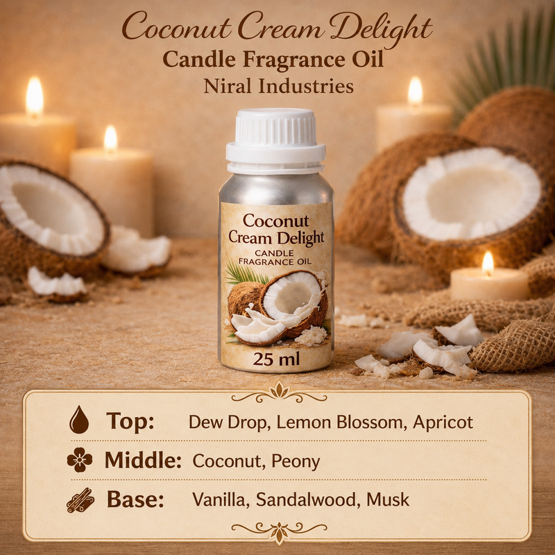 Coconut Cream Delight Candle Fragrance Oil Niral Industries