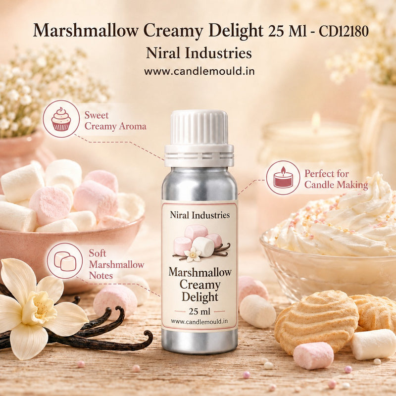 Marshmallow Creamy Delight Candle Fragrance Oil  Niral industries
