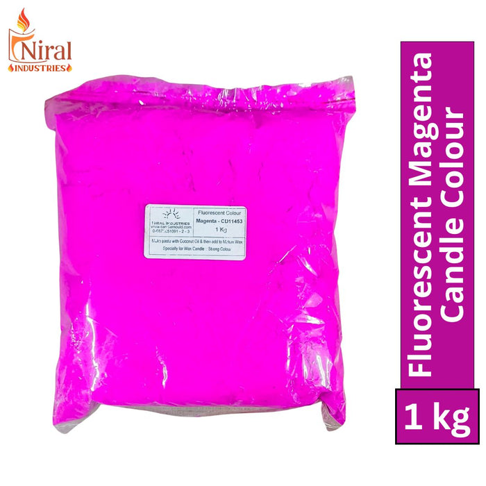 Fluoroscent Candle Colour Magenta, Niral Industries