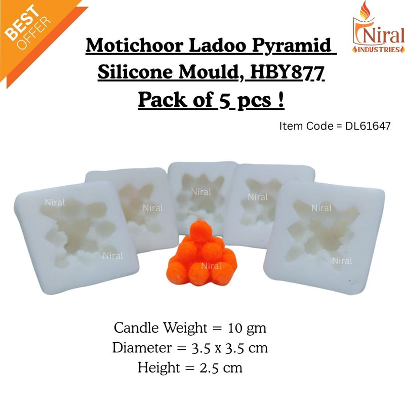Motichoor Ladoo Pyramid Mould HBY877, Niral Industries.