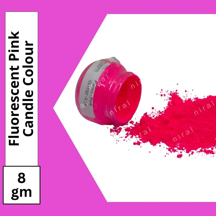 Fluoroscent Candle Colour Pink, Niral Industries