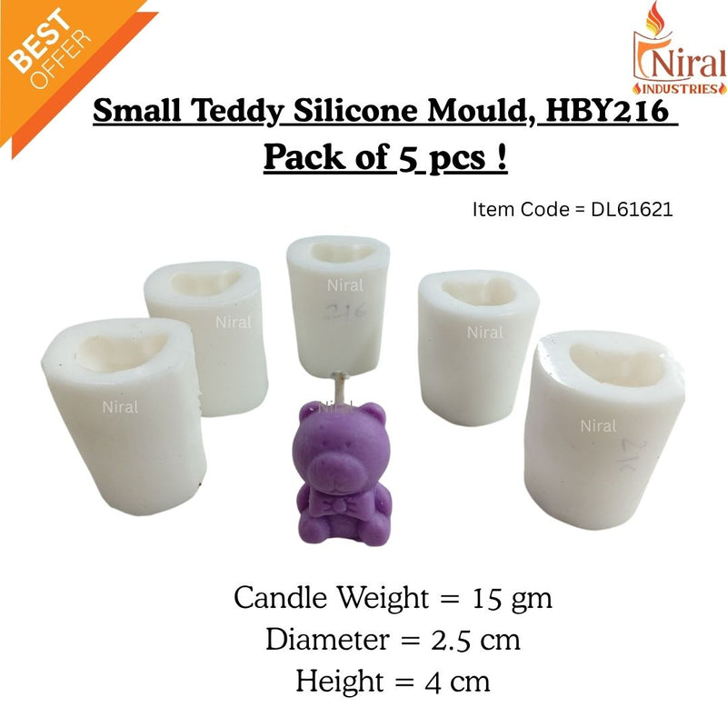 Teddy Delight Silicone Candle Mould HBY216, Niral Industries