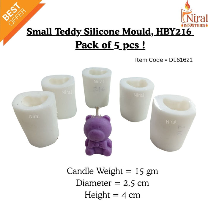 Teddy Delight Silicone Candle Mould HBY216, Niral Industries