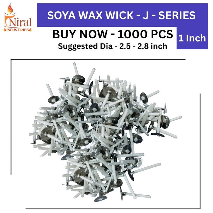 J Series - Soya Wax Wick - 7 Inch