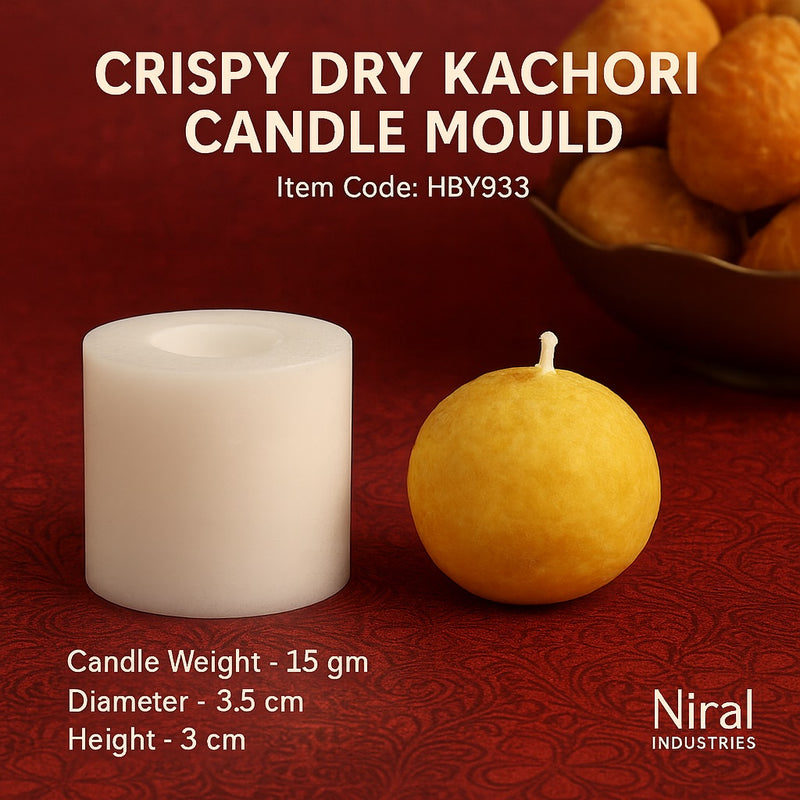 Crispy Dry Kachori Candle Mould HBY933, Niral Industries.