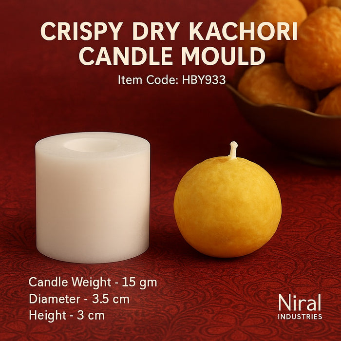 Crispy Dry Kachori Candle Mould HBY933, Niral Industries.