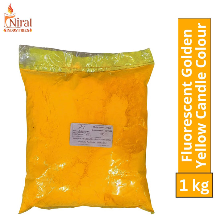 Fluoroscent Candle Colour Golden Yellow, Niral Industries