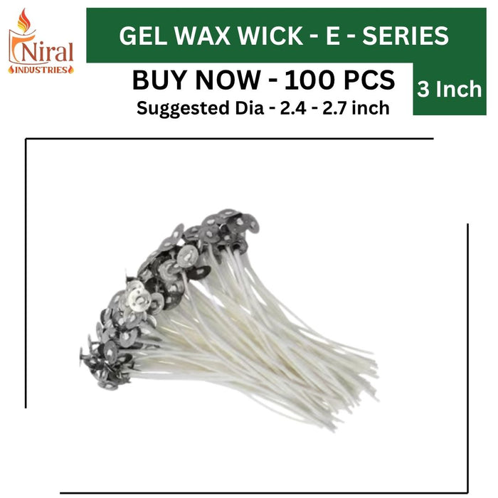 3 inch Wick - 3E - Gel, Niral Industries.