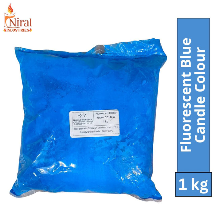 Fluorescent Candle Colour Blue Niral Industries
