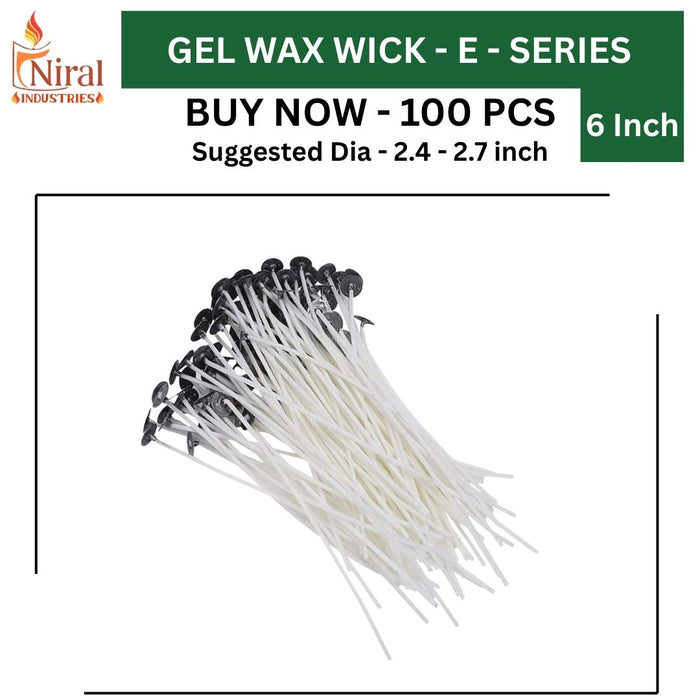 6 inch Wick - 6E - Gel, Niral Industries