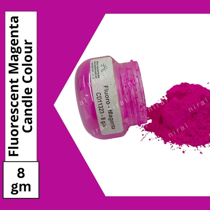 Fluoroscent Candle Colour Magenta, Niral Industries