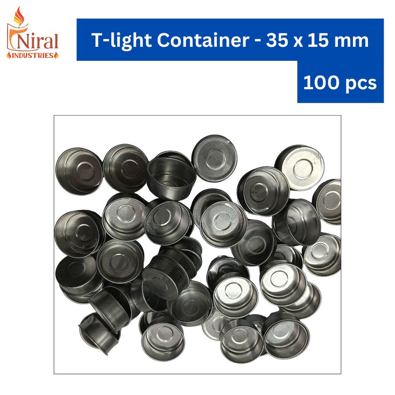 Box of 6500 Empty T - Cup 35 x 15mm