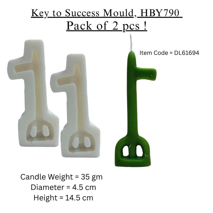 Key to Success Candle Mould, HBY790 - 2 Pcs Combo ₹680 (Just ₹340 Each!)