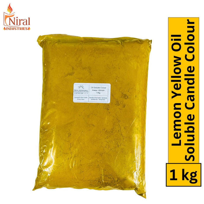 Lemon Yellow Oil Soluble Candle Colour, Niral Industries