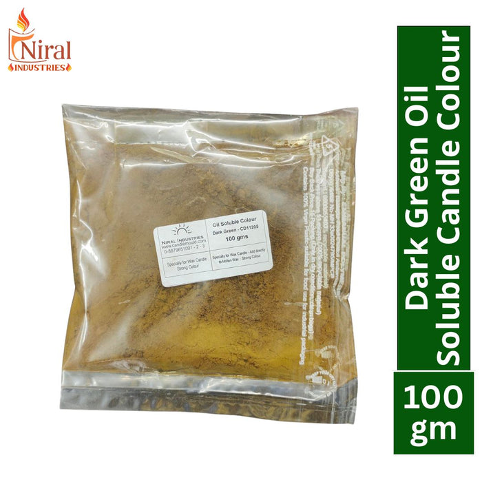 Dark Green Oil Soluble Candle Colour, Niral Industries