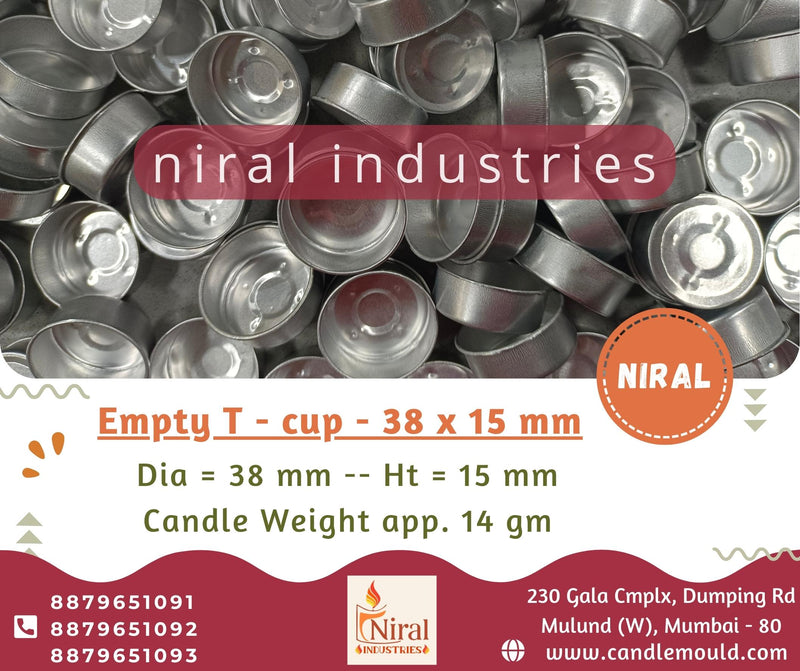 Niral's Empty T - Cup, Thick 38 x 15mm