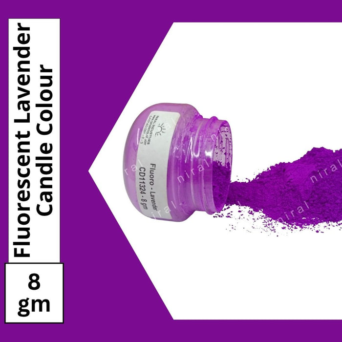 Fluoroscent Candle Colour Lavender, Niral Industries.