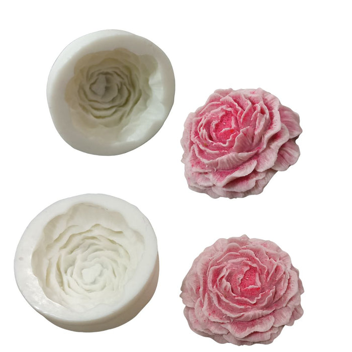 Niral Industries Peony Flower Silicone Candle Mould