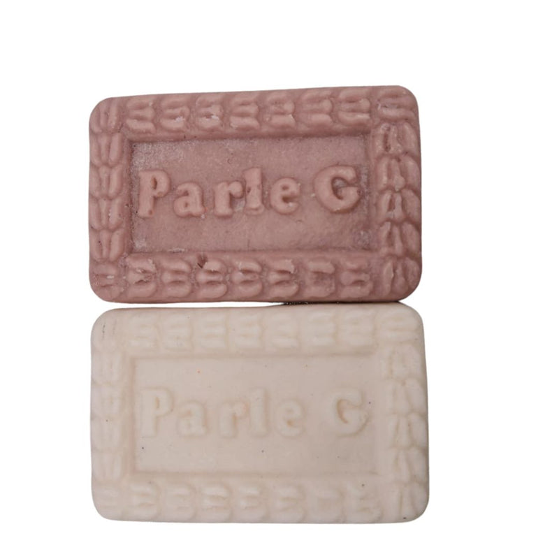 2 Cavity Parle G Biscuit Silicone Candle Mould, HBY1015  Niral Industries