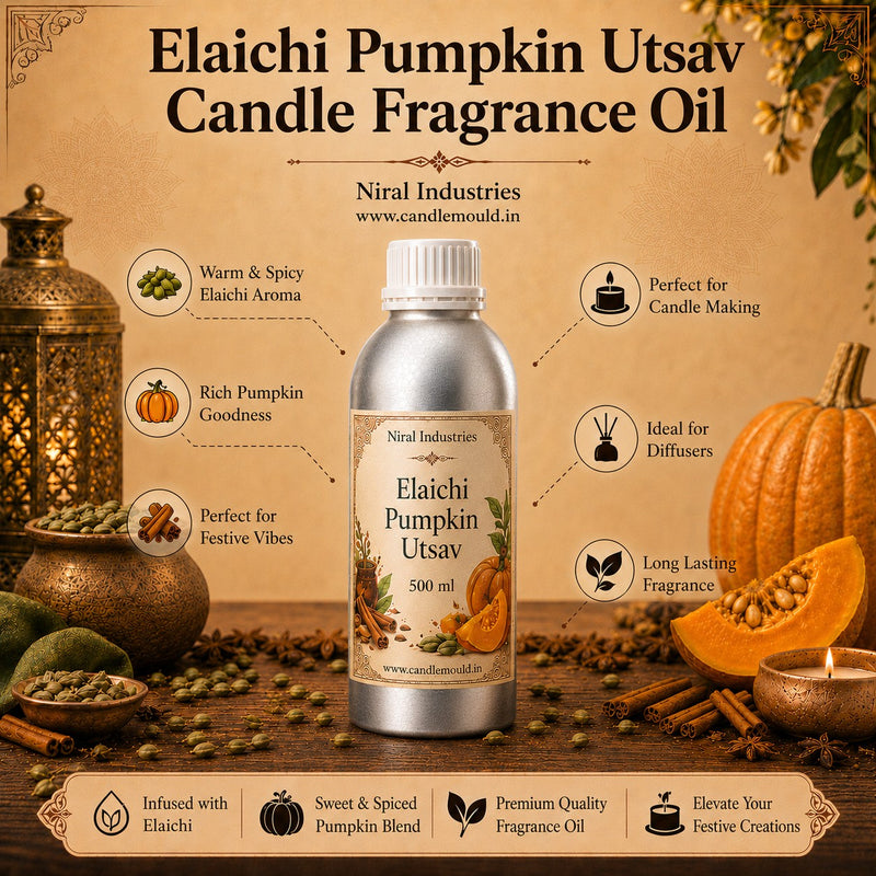 Elaichi Pumpkin Utsav Candle Fragrance Oil Niral Industries