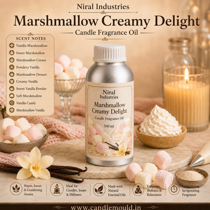 Marshmallow Creamy Delight Candle Fragrance Oil  Niral industries