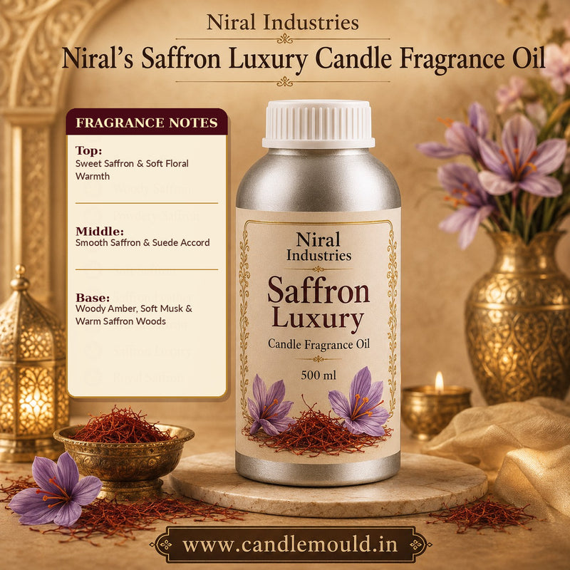 Saffron Luxury Candle Fragrance Oil Niral Industries
