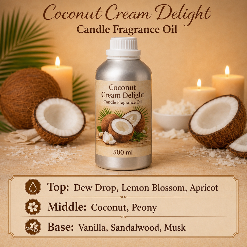 Coconut Cream Delight Candle Fragrance Oil Niral Industries