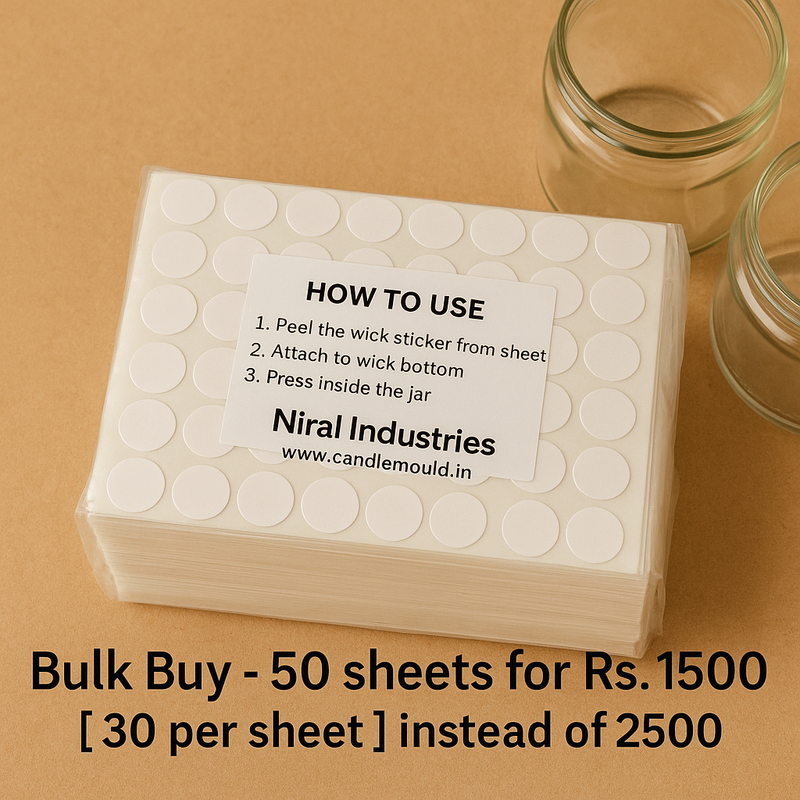 Wick Sticker - 54 Stickers in 1 sheet.