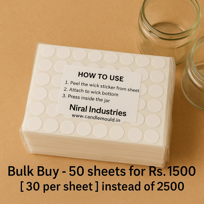 Wick Sticker - 54 Stickers in 1 sheet.