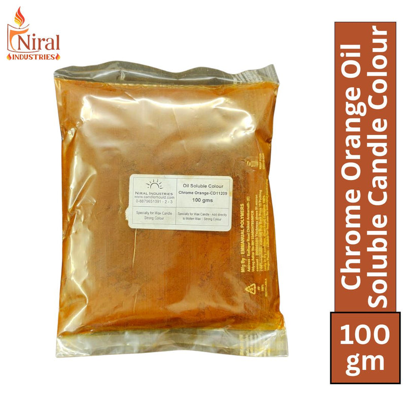 Chrome Orange Oil Soluble Candle Colour, Niral Industries
