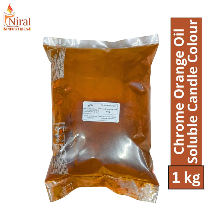 Chrome Orange Oil Soluble Candle Colour, Niral Industries