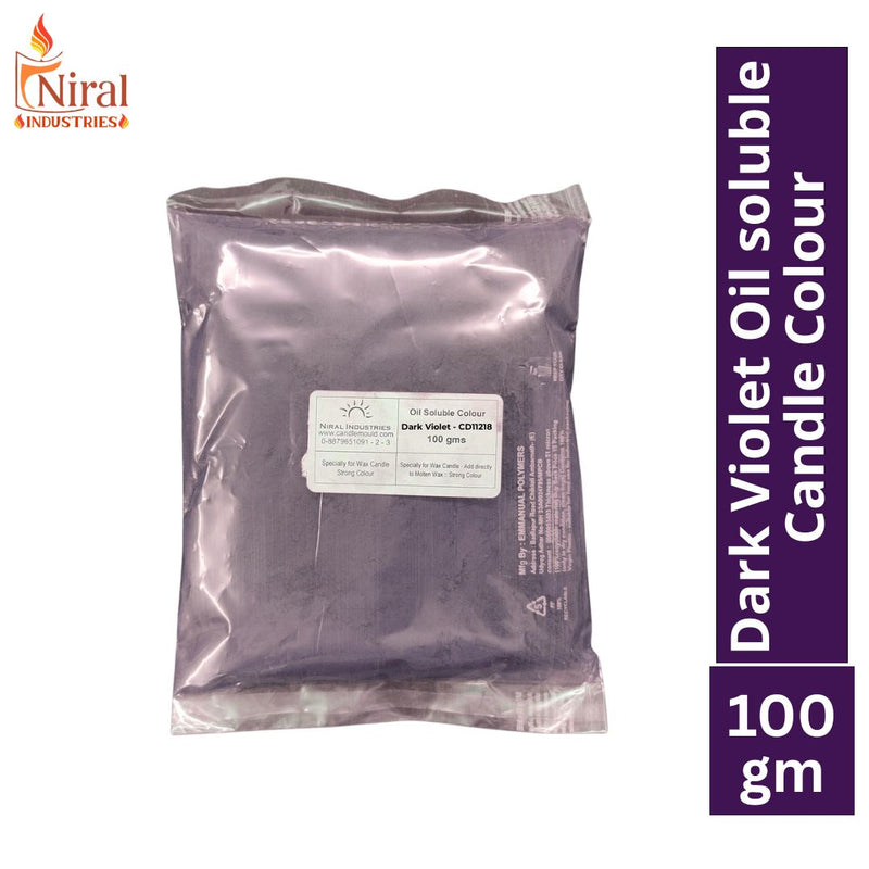 Dark Violet Oil Soluble Candle Colour, Niral Industries