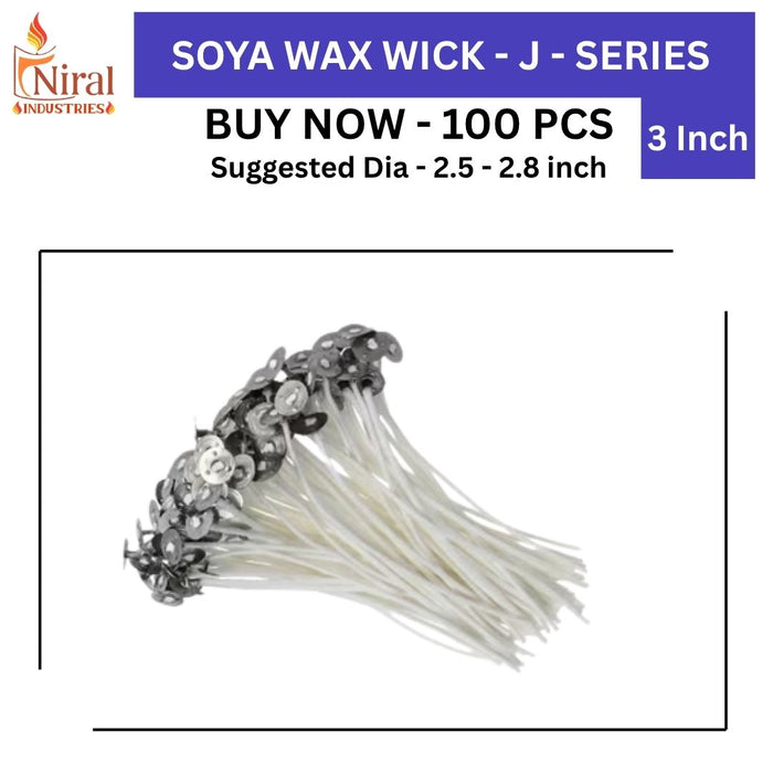 3 inch Wick - 3J - Soya, Niral Industries