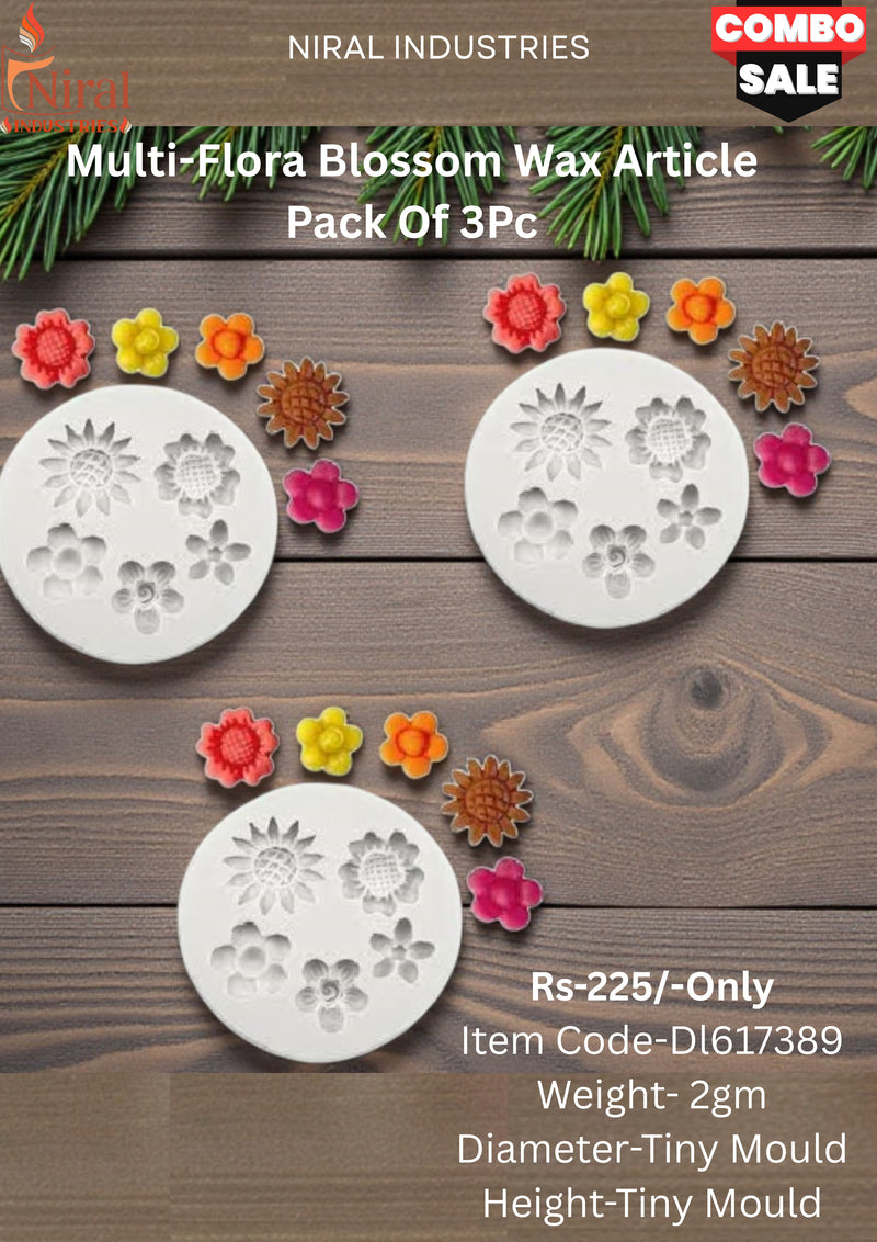 Mini Wax Floral Assortment-HCM21714 Niral Industries.