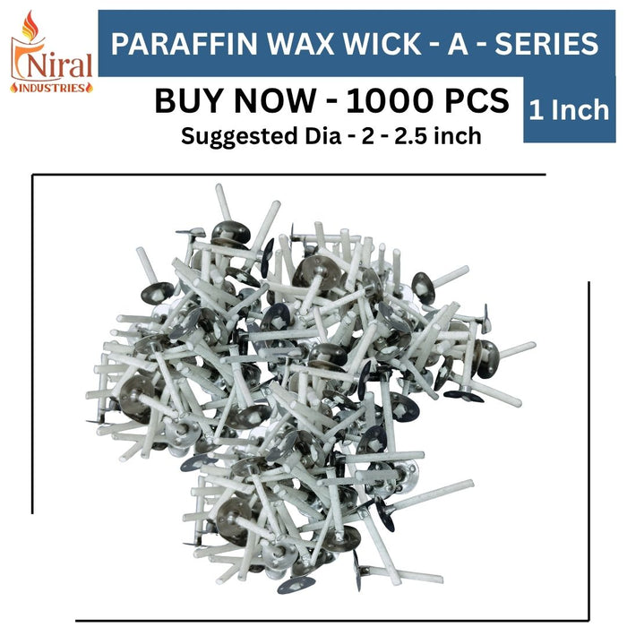1 Inch Wick - 1A Paraffin , Niral Industries