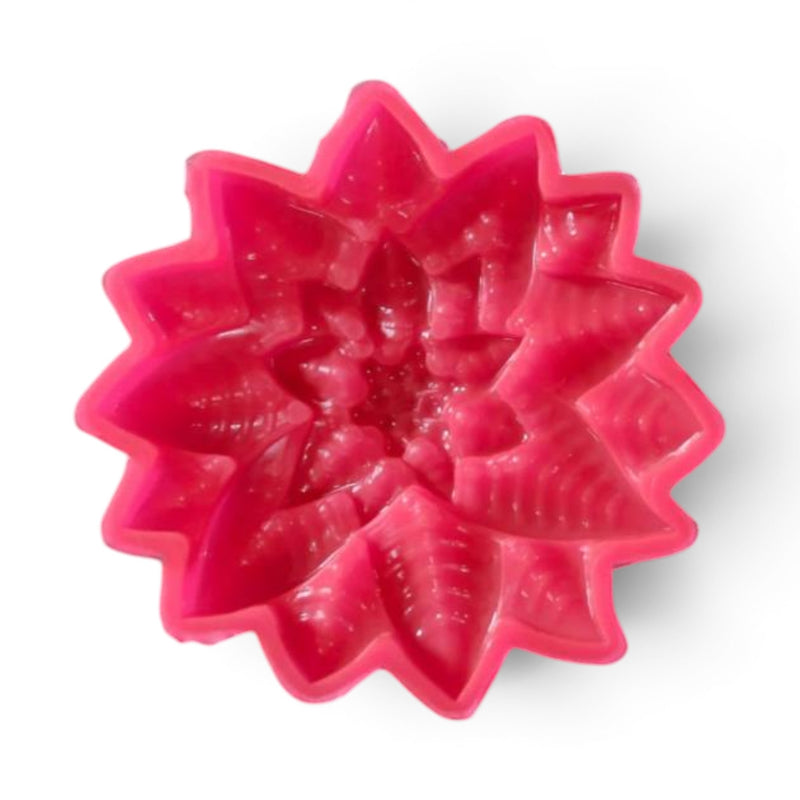 Leaf Flower Silicone Candle Mould - HCM21737 Niral industries