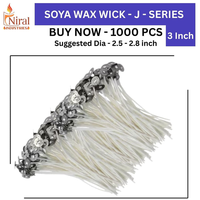 3 inch Wick - 3J - Soya, Niral Industries