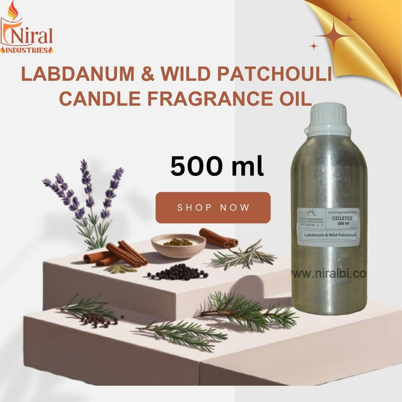 Labdanum & Wild Patchouli Candle Fragrance Oil 500ml
