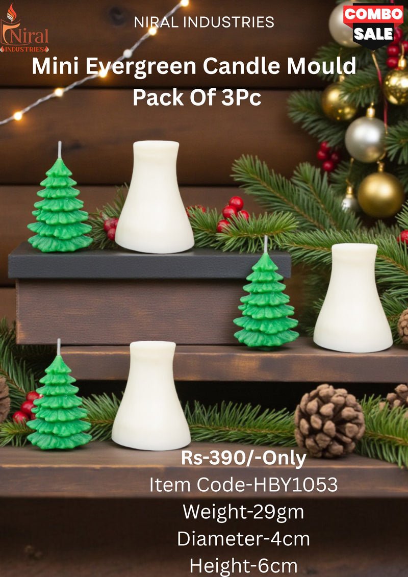 Mini Evergreen Candle Mould -HBY1053