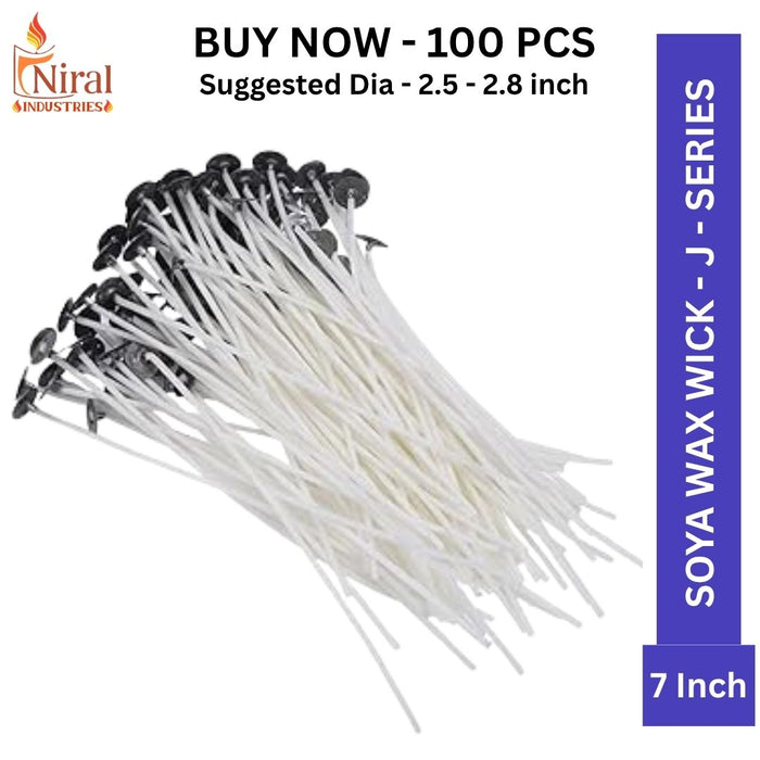J Series - Soya Wax Wick - 7 Inch