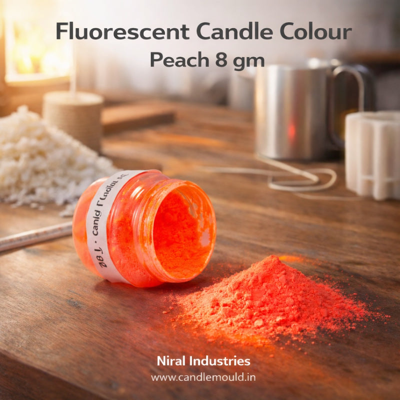 Fluoroscent Candle Colour Peach, Niral Industries