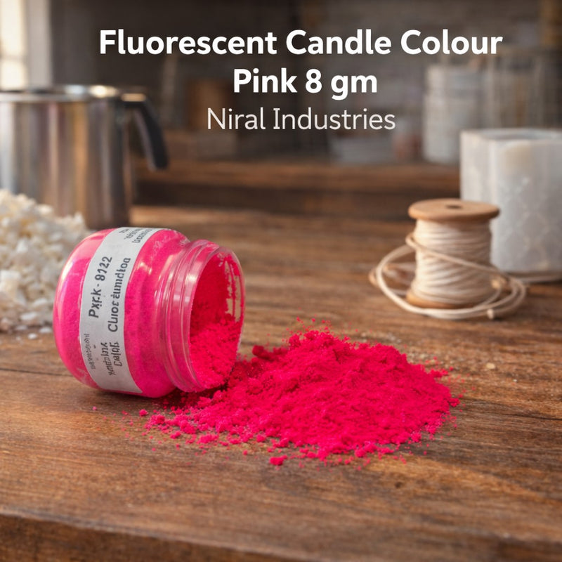 Fluoroscent Candle Colour Pink, Niral Industries