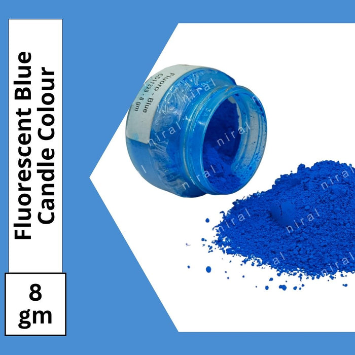 Fluorescent Candle Colour Blue Niral Industries